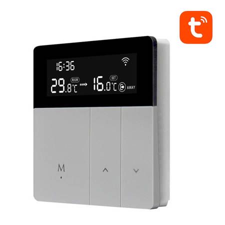 Smart thermostat for water heating floor valves control, 3A, Wi-Fi, TUYA / Smart Life WT50-WH-3A