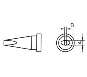Antgalis 1.6mm LT-A, WSP80  lituokliui, Weller W/LT-A 037103294692