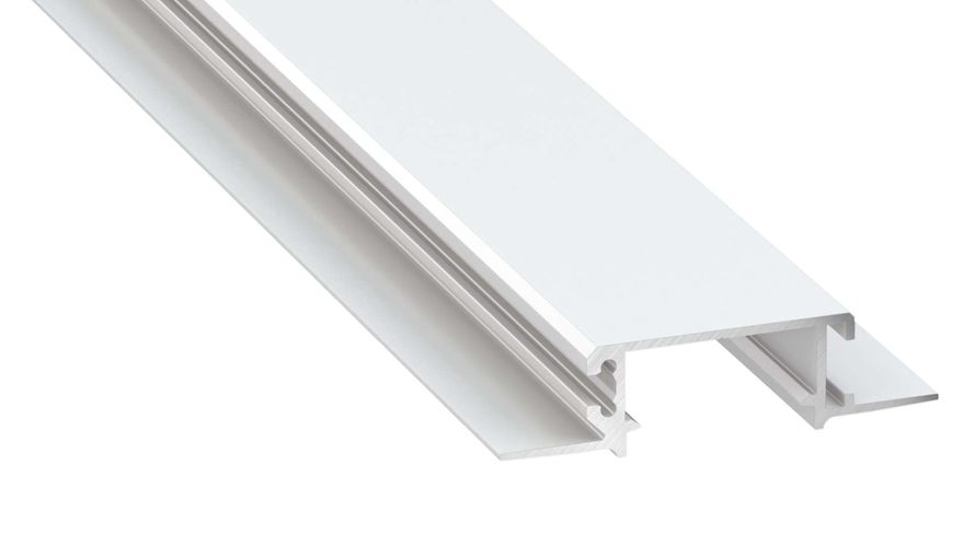 LED profile, aluminum white, recessed, ZATI, 3m, LUMINES PROF-ZATI-3Mw