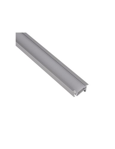 Profilis aliuminis anoduotas LED juostoms, su matiniu dangteliu, įleidžiamas, kampinis, ZENOLINE, 2m ZENOLINE-OP-2M-S 5908293400161