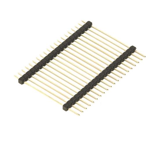 Pin header;pin strips;male;PIN:40;straight,double deck;THT ZL2029-40