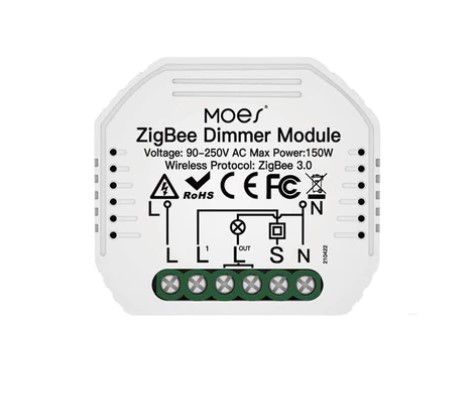 Light dimmer, ZigBee, 1-gang, up to 150W, TUYA / Smart Life ZM-105-MS