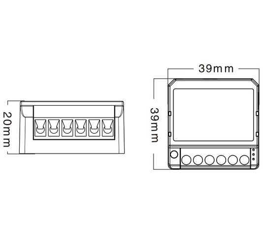 Išmani relė, 100-240Vac, ZigBee, 2 kanalų, 800W, TUYA. MQTT ZWSM16-W2 6976037360179