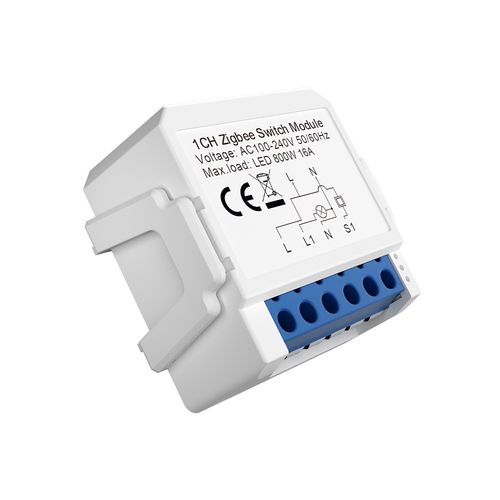 Smart ZigBee switch module 1 gang, 230Vac, 3A, TUYA / Smart Life MQTT ZWSM16 6976037360162