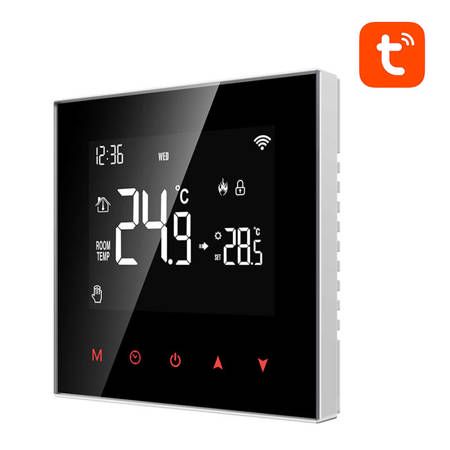 Smart thermostat for water heating floor valves control, 3A  ZigBee, TUYA / Smart Life ZWT100-WH-3A