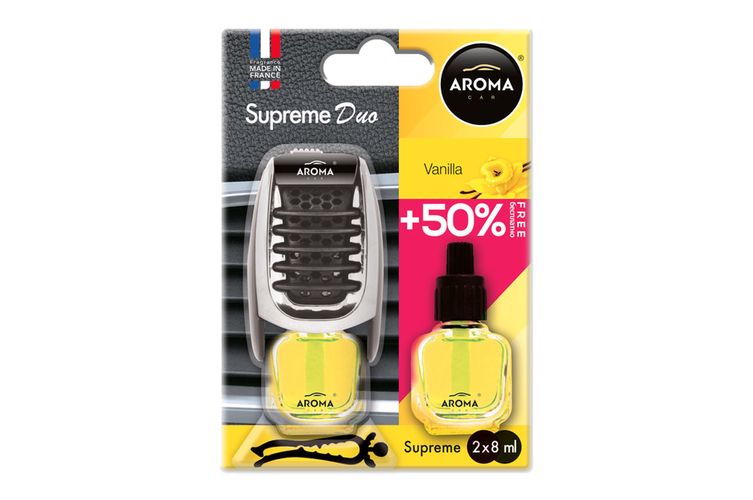 Car air freshener AROMA SUPREME DUO VANILIA, Aroma Car 5907718922516