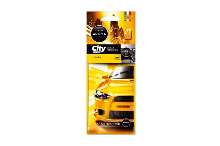 Car air freshener AROMA CAR CITY CARD VANILIA, Aroma Car 5907718926699