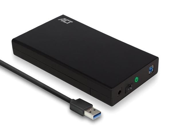 USB 3.2 Gen1 (USB 3.0) 3.5" SATA hard disk enclosure screwless ACTAC1405