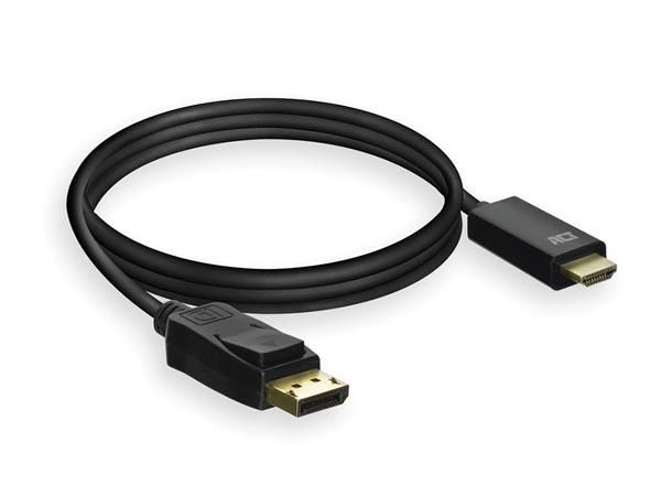 DisplayPort male to HDMI male adapter cable - 4K @ 30 Hz - 1.8 m ACTAC7550 8716065488197; 8716065488197