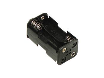 BATTERY HOLDER FOR 4 x AA-CELL (WITH SNAP TERMINALS) BH343B
