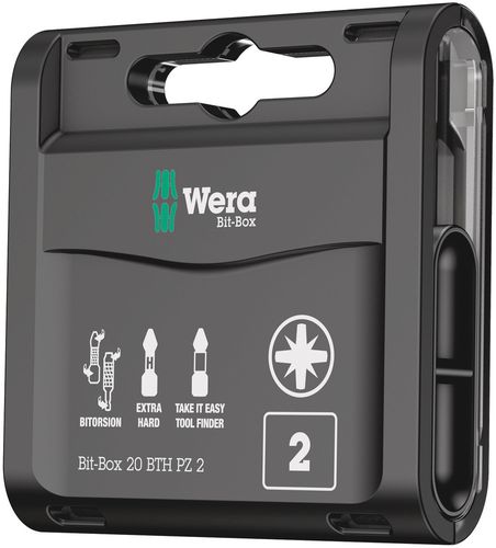 Bit-Box 20 BTH PZ, 20 x PZ 2x25, Wera 05057762001