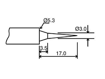 SPARE BIT TIP 2 FOR VTSSC10N-20N-30N-40N - 0.8 mm BITC10N2 5410329274092; 5410329274108