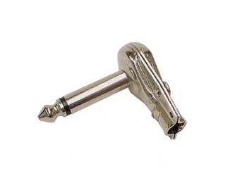 6.35mm 90░ MALE JACK CONNECTOR - NICKEL MONO CA025 5410329287764; 5410329237028