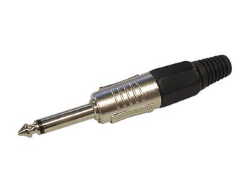 6.35mm PROFESSIONAL MALE JACK CONNECTOR - MONO - BLACK CA027B 5410329298241; 5410329298258; 5410329515768
