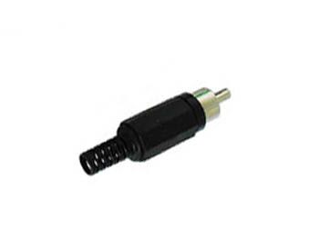 RCA PLUG MALE - BLACK CA047B 5410329287894; 5410329218300