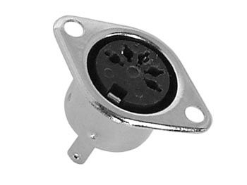 FEMALE 5P DIN PLUG, CHASSIS MOUNT CA086 5410329297152; 5410329235192