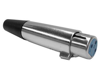3P FEMALE XLR PLUG - NICKEL CA096 5410329297206; 5410329219246; 5410329613327