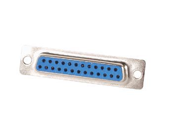 FEMALE 25-PIN SUB-D CONNECTOR - CHASSIS MOUNTING CC007 5410329307165; 5410329223786