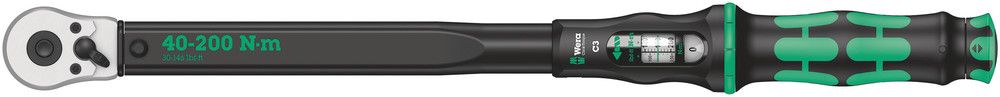Click-Torque C 3 torque wrench with reversible ratchet, 40-200 Nm, 1/2"x40-200, Wera 05075622001