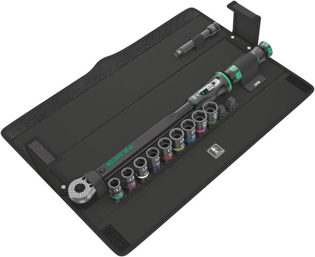 Click-Torque C 3 set 2 for cement screwdriving, 40-200 Nm, 1 x 1/2"x40-200; 1 x 13.0x38.0; 1 x 14.0x38.0; 1 x 15.0x38.0; 1 x 16.0x38.0; 1 x 17.0x38.0; 1 x 18.0x38.0; 1 x 19.0x38.0; 1 x 20.0x38.0; 1 x 21.0x38.0; 1 x 1/2"x125.0, Wera 05075681001