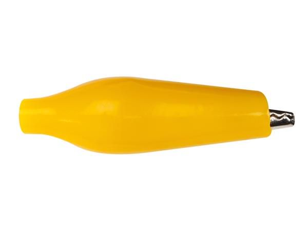 ALLIGATOR CLIP WITH BOOT 27mm - YELLOW CM5Y 5410329307431; 5410329307448