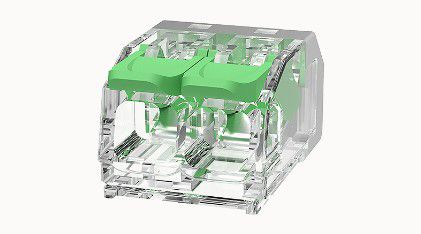 PCB spring terminal blocks. Rated current 32A. Rated voltage 450V, pitch: 5.6mm. Color: transparent. Contact surface: Tin 100pc box DGBSC-SG01/4-02P-box