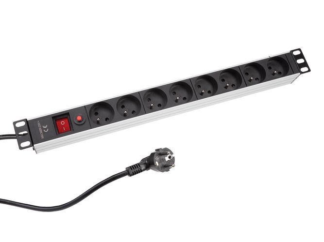 8-WAY POWER STRIP  FOR 19" RACK- FRENCH SOCKET EBP08PDU 5410329466060; 5410329578770