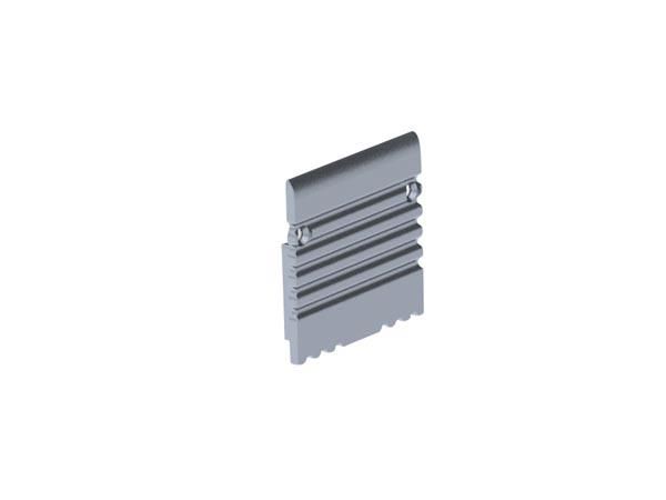 ALUMINIUM END CAP FOR (PLA) LED PROFILE WITHOUT CABLE HOLE - SILVER EC-PLA 5410329653699; 5410329653699