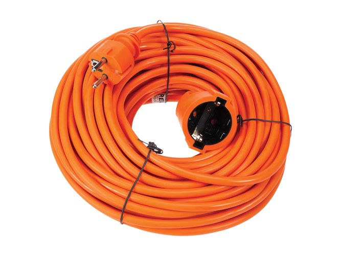 EXTENSION CABLE - 20 m - ORANGE - 3G1.5 - SCHUKO EC20-G 5410329583330; 5410329590185