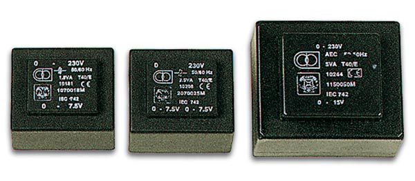 ENCAPSULATED TRANSFORMER 2.5VA 1 x 24V / 1 x 0.104A 1240025M 5410329258818; 5410329258818