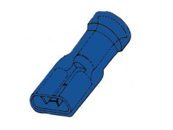INSULATED FEMALE CONNECTOR 6.4mm BLUE FBMI 5410329306953; 5410329483197; 5410329504373