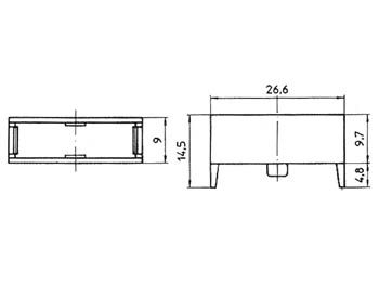 Saugiklio lizdo 5x20mm gaubtas (BS140NA) ZH-MO-20/15H 5410329284237