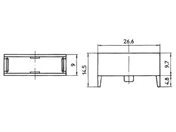 Saugiklio lizdo 5x20mm gaubtas (BS140NA) ZH-MO-20/15H 5410329284237