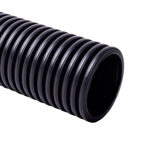 Corrugated pipe with wire 50mm (halogen-free, black, 50m, 750 N/5 cm, D50) GLOB-EL GL602UVW GL602UVW