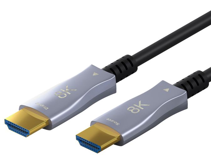 Кабель HDMI-HDMI 20м (HDMI 2.1) оптический гибридный 8K @ 60 Гц/ 4K @ 120 Гц Goobay 65559 4040849655593