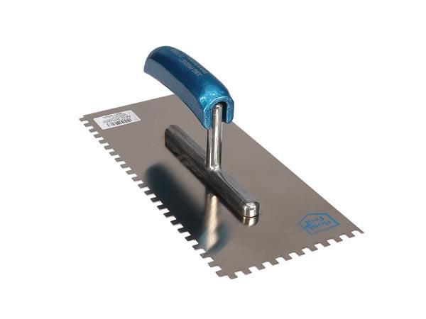 JUNG - PLASTERING TROWEL - CURVED HANDLE - NOTCH SIZE 15 x 15 mm HE207015 4010496207155