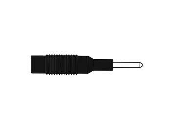 INJECTION-MOULDED ADAPTER PLUG 2mm TO 4mm / BLACK (MZS 2) HM12T00 5410329304607; 4002044169473