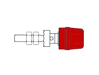 4mm SOCKET WITH CLAW EDGE / RED (PK 10A) HM2410A 5410329311780