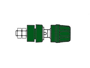 INSULATED 4mm SOCKET WITH CLAW EDGE / GREEN (PKI 10A) HM2441A