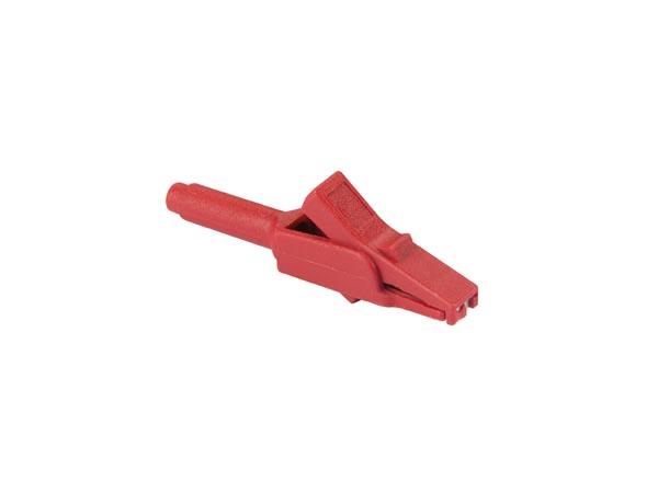 INSULATED CROCODILE CLIP, RED, FEMALE SOCKET 4 mm - MA 260SH HM2611 4002044173357