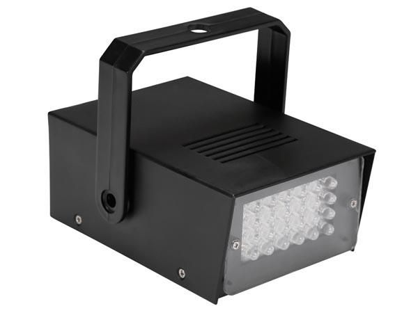 MINI WHITE LED STROBE - 24 LEDs - BATTERY OPERATED HQPL10001 5410329638009; 5410329646363