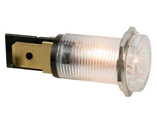 ROUND 14mm PANEL CONTROL LAMP 12V CLEAR HRJC012C 5410329255411; 5410329255411