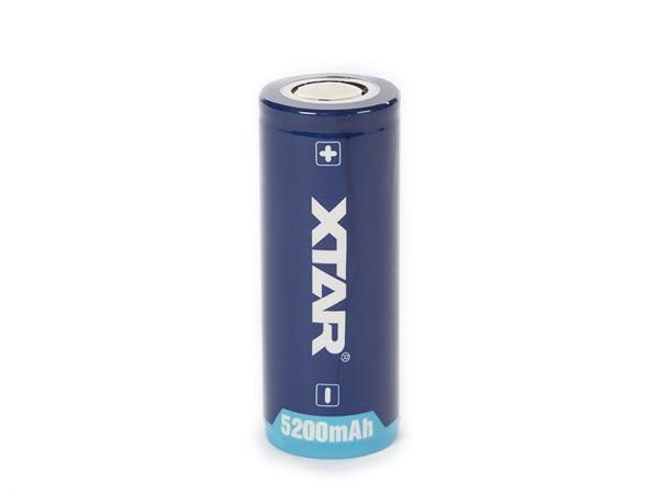 XTAR LITHIUM-ION 3.6 V - 5200  mAh  - 26650 - RECHARGEABLE ROUND CELL ICR26650-50 5410329665661