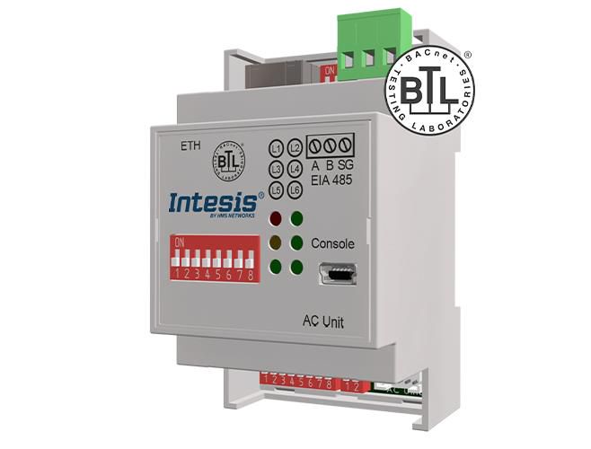 Daikin AC Domestic units to BACnet IP/MSTP Interface - 1 unit, Intesis INBACDAI001I000