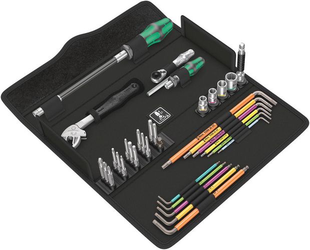 Kraftform Kompakt F 1 screwdriving tool set for window installation, 1 x 1/4"x173.5; 1 x 1/4"x78; 1 x 1/4"x87.0; 1 x 1/4"x25; 1 x 1/4"x75.0; 1 x 7.0x23.0; 1 x 8.0x23.0; 1 x 10.0x23.0; 1 x 13.0x23.0; 1 x PH 1x50; 1 x PH 2x50; 1 x PH 3x50; 1 x TX 8x50; 1 x  05134013001