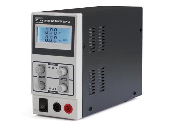 DC LAB SWITCHING MODE POWER SUPPLY 0-30 VDC / 0-3 MAX WITH LCD DISPLAY LABPS3003SM