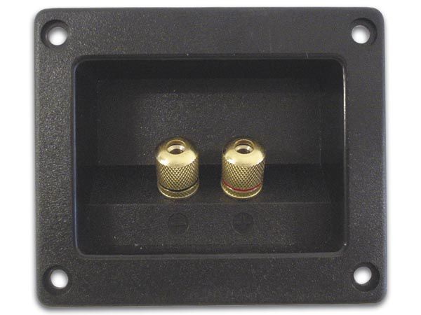 DOUBLE LOUDSPEAKER CONNECTION TERMINAL - SQUARE - GOLD LSC7G 5410329240844; 5410329487218