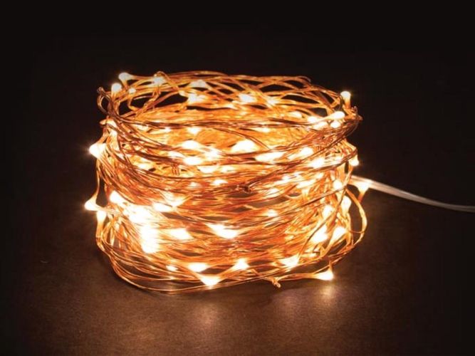 Microlight LED - 12 m - 120 warm white lamps - copper wire - 4.5 V MC-LED-12-120-UW 5420046524066