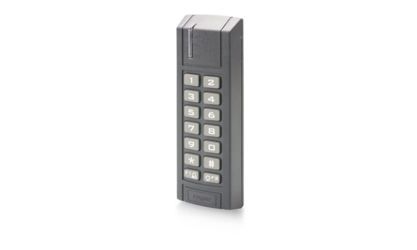 Access terminal ROGER MCT12M-BK-DES-IO (RACS 5, Mifare, with integrated I/O relay module, outside) PSKMCT12M-IOBK-DES
