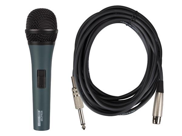 DYNAMIC MICROPHONE WITH CARRY CASE - BLACK MICPRO9 5410329570415; 5410329587178